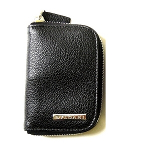 【決算特価】BVLGARI(ブルガリ) ラウンド キーケース 23260 ブラック