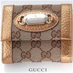 GUCCI(グッチ） Wホック式二つ折財布146198