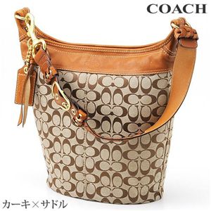 COACH（コーチ） ショルダーバッグ 11438 カーキ×サドル