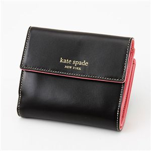 kate spade(ケイトスペード) ダブルホック財布 PWRU0068 218 Chocolate×Pink