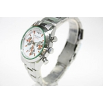 TECHNOS(テクノス) クロノグラフ腕時計 シルバーホワイト TBM527SW