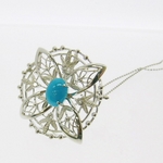 《RESAT（レシャット）》スリーピングビューティー“ターコイズ”ブローチ兼用 ネックレス