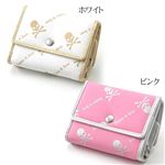 Jupiter＆Juno（ジュピターアンドジュノ） スカルモノグラム　チェーン付ミニ財布 ピンク
