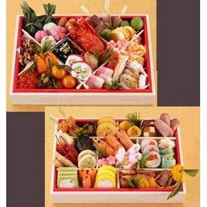 超豪華!!絶品!おせち白木二段重