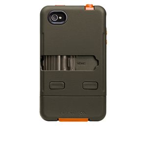 米国軍用規格 iPhone4/4Sケース TANK CM016802 ミリタリーグリーン×オレンジ