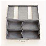 竹炭収納ケース 衣類ケース 3個 ＆ スライド式シューズケース 1個 【押入れ収納】