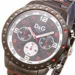 D&G(ディー・アンド・ジー) NAVAJO クロノグラフ DW0192／ブラック×レッド