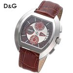 D&G(ディー・アンド・ジー) HIGH SECURITY クロノグラフ レザーウォッチ DW0213