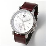 BURBERRY(バーバリー) メンズ デュアルタイム レザーベルトウォッチ BU7681/シルバー