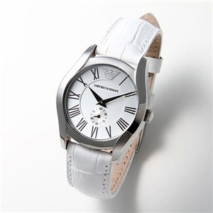EMPORIO ARMANI（エンポリオ アルマーニ） ベルト ウォッチ AR0697／ホワイト･レディース