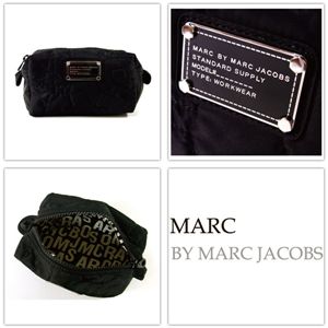【NEW】MARCBY MARCJACOBS(マークバイマークジェイコブス) ナイロン スモール コスメティック ポーチ ブラック