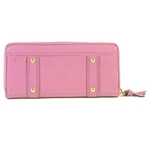 【訳あり】Coach(コーチ) アコーディオン ジップ アラウンド長財布 ゾーイ パテント レザー ピンク 41868