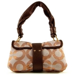 【訳あり】Coach(コーチ) バッグ パーカー オプアートソフトスモール フラップ バッグ ブロンズ 13699