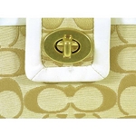 【訳あり】Coach(コーチ) アコーディオン ジップ アラウンド 長財布 クリケット シグネチャー ライトカーキ 42660