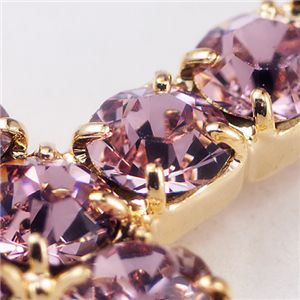 スワロフスキー 紫うさぎストラップ