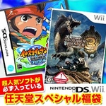 任天堂スペシャル福袋 Wii モンハントライ + DS イナズマイレブン2 ~脅威の侵略者~ ブリザード + 人気ソフト3本