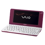 SONY VAIO type P-70 ガーネットレッド + (emobile) D12HW