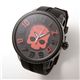 【TENDENCE】HYDROGEN GULLIVER SKULL ラバーウォッチ 【A】ブラック×レッド
