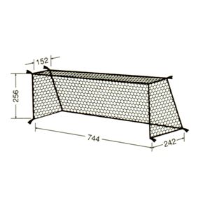 ASICS(アシックス) 亀甲サッカーゴールネットエコタイプ エコホワイト 51250E