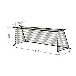 ASICS(アシックス) 亀甲少年用サッカーゴールネットエコタイプ エコホワイト 52250E