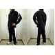 PUMA(プーマ) 裏付きジュニア用 ウィンドブレーカー上下セット 863267-863268-07 150サイズ ブラック×ホワイト