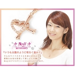 Beji(ベジ) hearts diamond/ネックレス ピンクーゴールド 【矢部美佳さん着用】