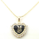 Beji(ベジ) petite ハートイニシャル/ネックレス Y 【czダイヤ】