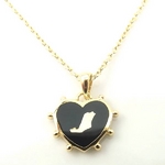 Beji(ベジ) petite ハートイニシャル/ネックレス J