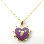 Beji(ベジ) petite ハートイニシャル/ネックレス T