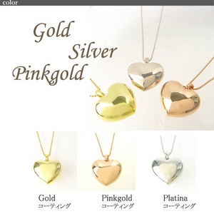 me. 【95-0025】ビッグハートネックレス（Yellow Goldコーティング） TJ201002005ME