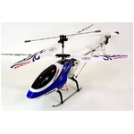 村田製作所ジャイロ搭載 3chラジコンヘリコプター HELIMX ブルー