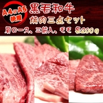 【お中元用 のし付き(名入れ不可)】某高級焼肉店に卸しているA4・A5等級のみ黒毛和牛 焼肉3点セット600g