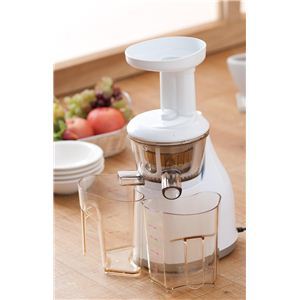 【2012年2月29日まで期間限定値下げ】HUROM(ヒューロム) 低速ジューサー SLOW JUICER(スロージューサー) ホワイト HU-300W