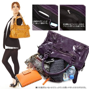 gulffive（ガルフファイブ） エディターズバッグ カバードスタッズ ホワイト