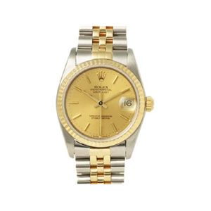 【中古A】ROLEX（ロレックス） 腕時計 デイトジャスト 68273 シャンパン X番 横穴無し