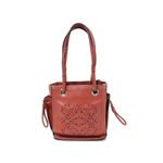 【現品限り】Loewe（ロエベ） トートバッグ カーフ 朱色 【中古AB】
