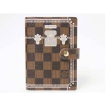 【現品限り】LOUIS VUITTON（ルイ ヴィトン） 手帳カバー ダミエ アジェンダPM トランクモチーフ R20968【未使用】