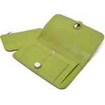 【現品限り】HERMES（エルメス） 二つ折り財布 ドゴンGM トゴ シャルトルーズ シルバー金具 【中古AB】