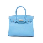  【現品限り】HERMES（エルメス）バーキン30 キャンディ エプソン セレステ シルバー金具 【新品】