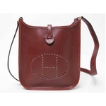  【現品限り】HERMES（エルメス）エブリンTPM ロングストラップ ボックスカーフ ルージュアッシュ 【中古AB】