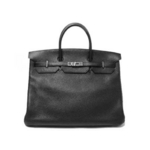 【現品限り】HERMES（エルメス） バーキン40 トリヨン 黒 ブラック シルバー金具 【中古SA】