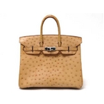 【現品限り】HERMES（エルメス） バーキン25 オースト ナチュラルサブレ シルバー金具 【中古AB】