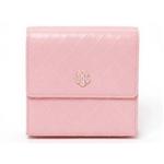 【現品限り】CHANEL（シャネル） Wホック財布 カメリアボタン ピンク 銀座限定 【中古AB】