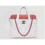 【現品限り】CHANEL（シャネル） ポートベロ 2WAYチェーントート 白/ピンク A46149 【中古A】