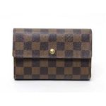 【現品限り】LOUIS VUITTON（ルイ ヴィトン） ダミエ 証明書付き　3つ折財布　N61202【中古AB】