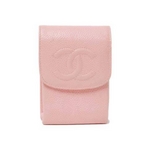 【現品限り】CHANEL（シャネル） シガレットケース キャビア ピンク 【中古B】
