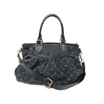 【現品限り】LOUIS VUITTON（ルイ ヴィトン） モノグラムデニム ネオカビィMM 黒 ノワール M95351 USA製 【中古A】