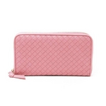 【現品限り】BOTTEGA VENETA（ボッテガヴェネタ） ラウドファスナー長財布 ピンク 114076【新品】
