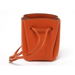 【現品限り】HERMES（エルメス） ヴェスパポーチ シェーブル オレンジ 【新品同様】