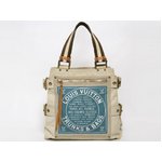 【美品 現品限り】 LOUIS VUITTON ［ルイヴィトン］ グローブショッパーMM　ブルー　M95114 【中古B】